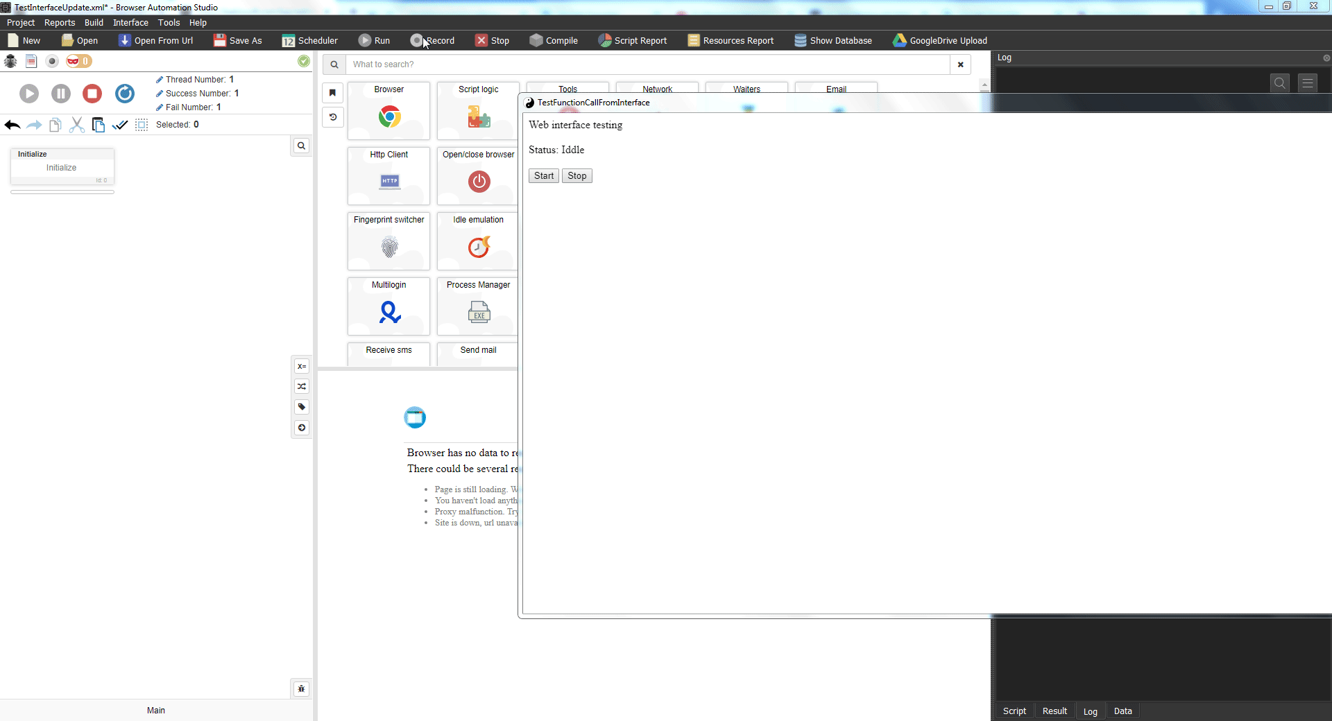 Browser automatic Browser automatic